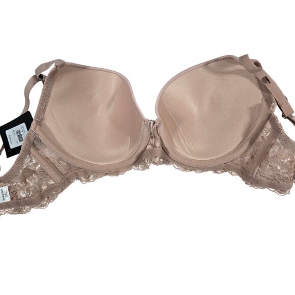 Frederick's of Hollywood  Beatrix Scalloped Lace Push‎ Up Bra 34C NWT - Picture 3 of 7
